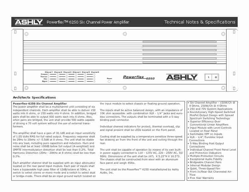 Ashly Stereo Amplifier 6250-page_pdf